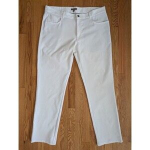 Peter Millar Pants Mens 38x32 EB66 5 Pocket Crown Sport Performance White